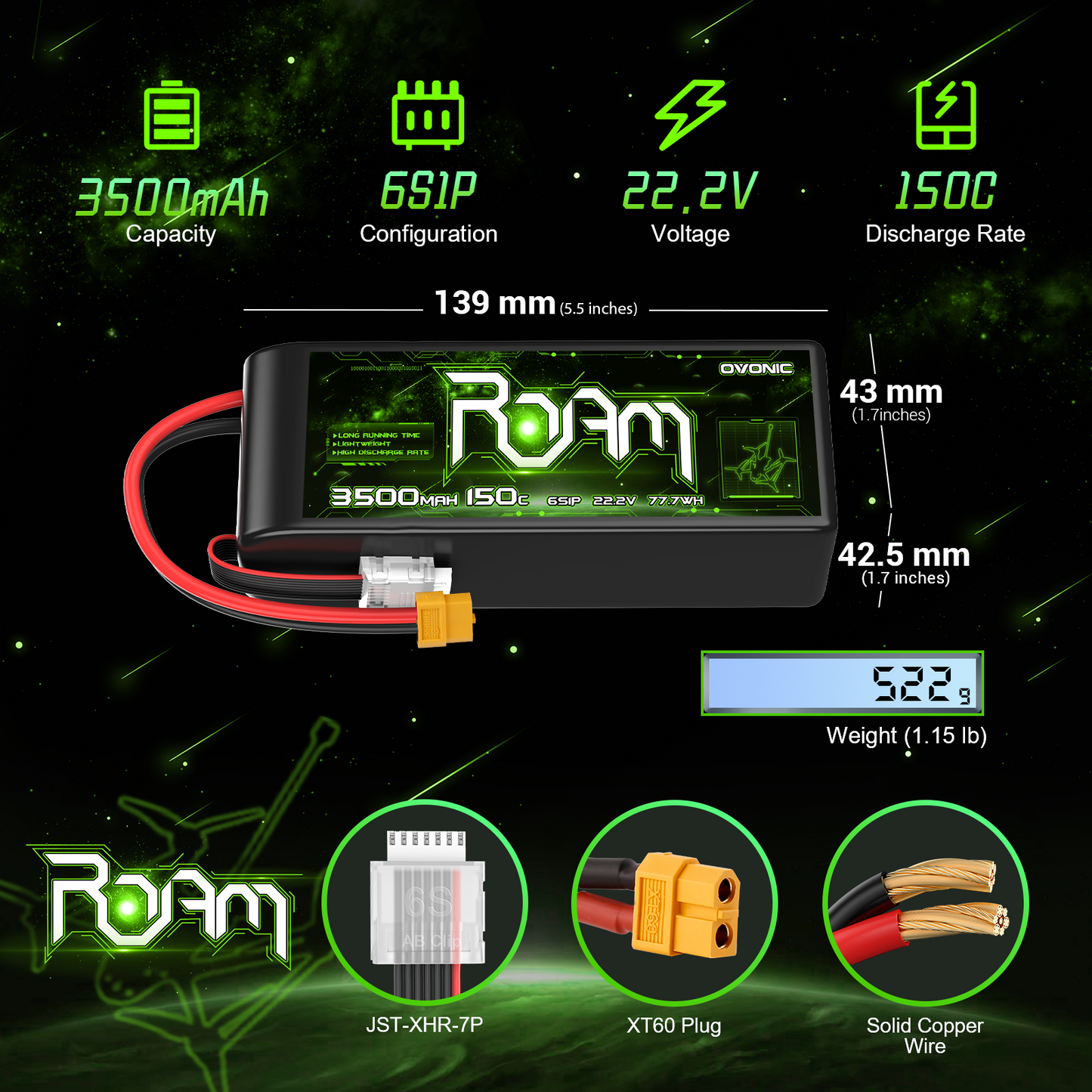 Batterie LiPo OVONIC