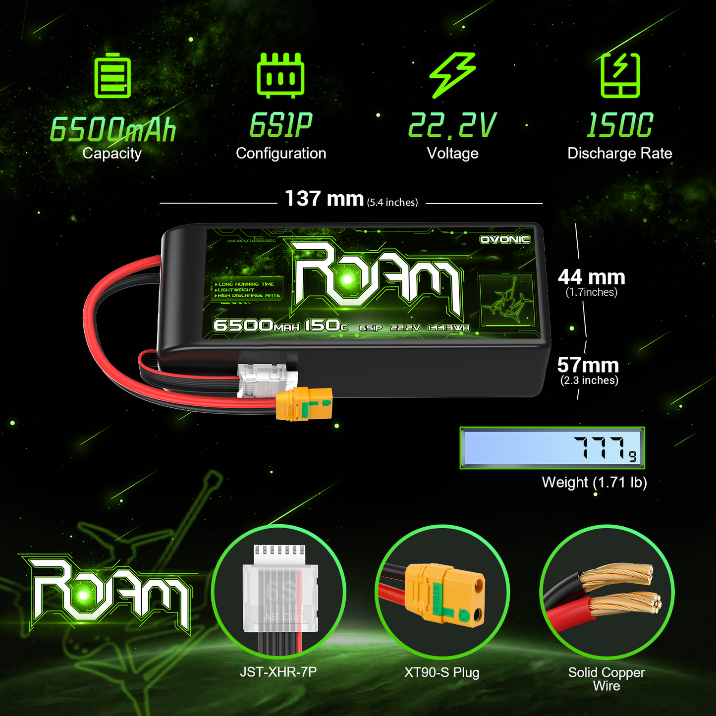 Batterie LiPo OVONIC